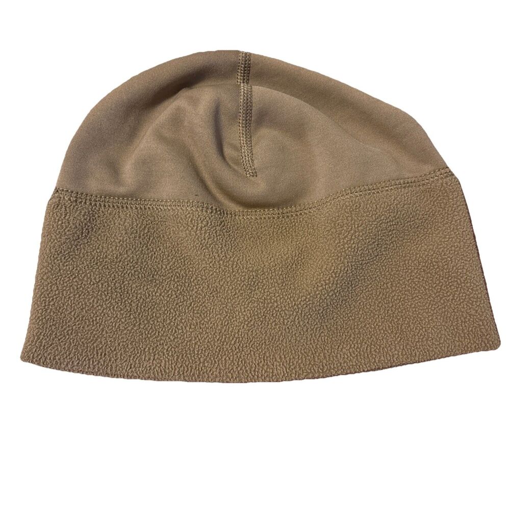 Brigade QM Beanie Toque Adult One Size Brown Beige Fleece Polyester Polartec Ski